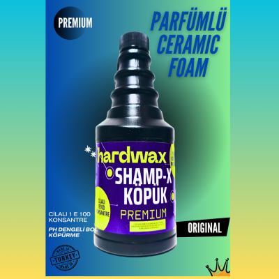 Shamp-x Köpük Ph Nötr Parfümlü Ceramic Foam PPF Oto Yıkama Şampuanı Beyaz 500 gr