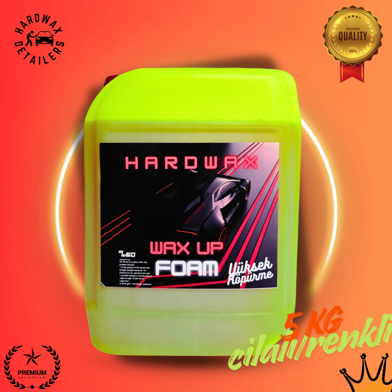 Wax Up Foam Cilalı Oto Yıkama Şampuanı %60 Fırçasız 5 kg YEŞİL