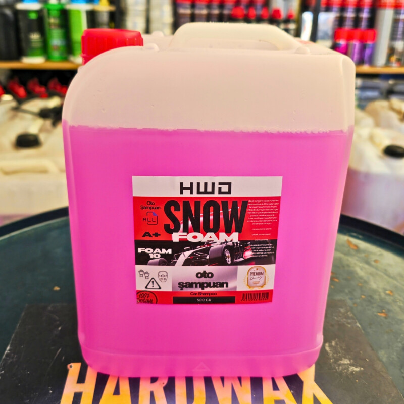 2 x 5 kg - Hardwax Hwd Series Snow Foam Ph Nötr Oto Şampuanı Konsantre 5 kg + Rim Cleaner Jant Temizleyici konsantr 5 kg