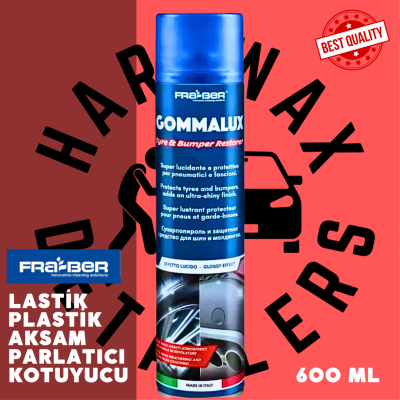 FRABER Gommalux Uzun Süreli Lastik Parlatıcı Ve Koruyucu Sprey - 600 ml İTALYAN
