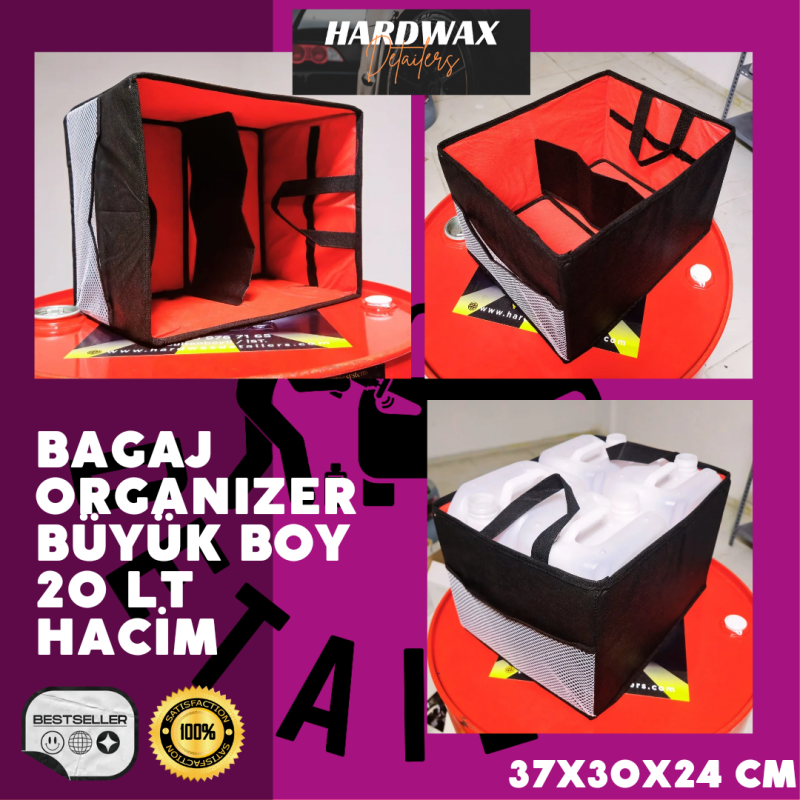 22 Parça XL Organizerli Full+Full Oto Bakım Seti + Çizik Giderici + Sortie Wax + Köpük Pompa + Dublex Havlu Ve Dahası